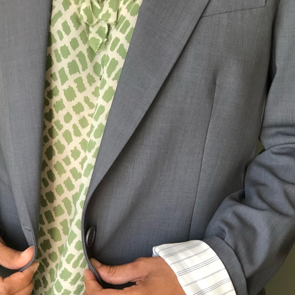 Blue Gray Blazer